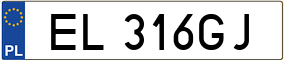 Truck License Plate
